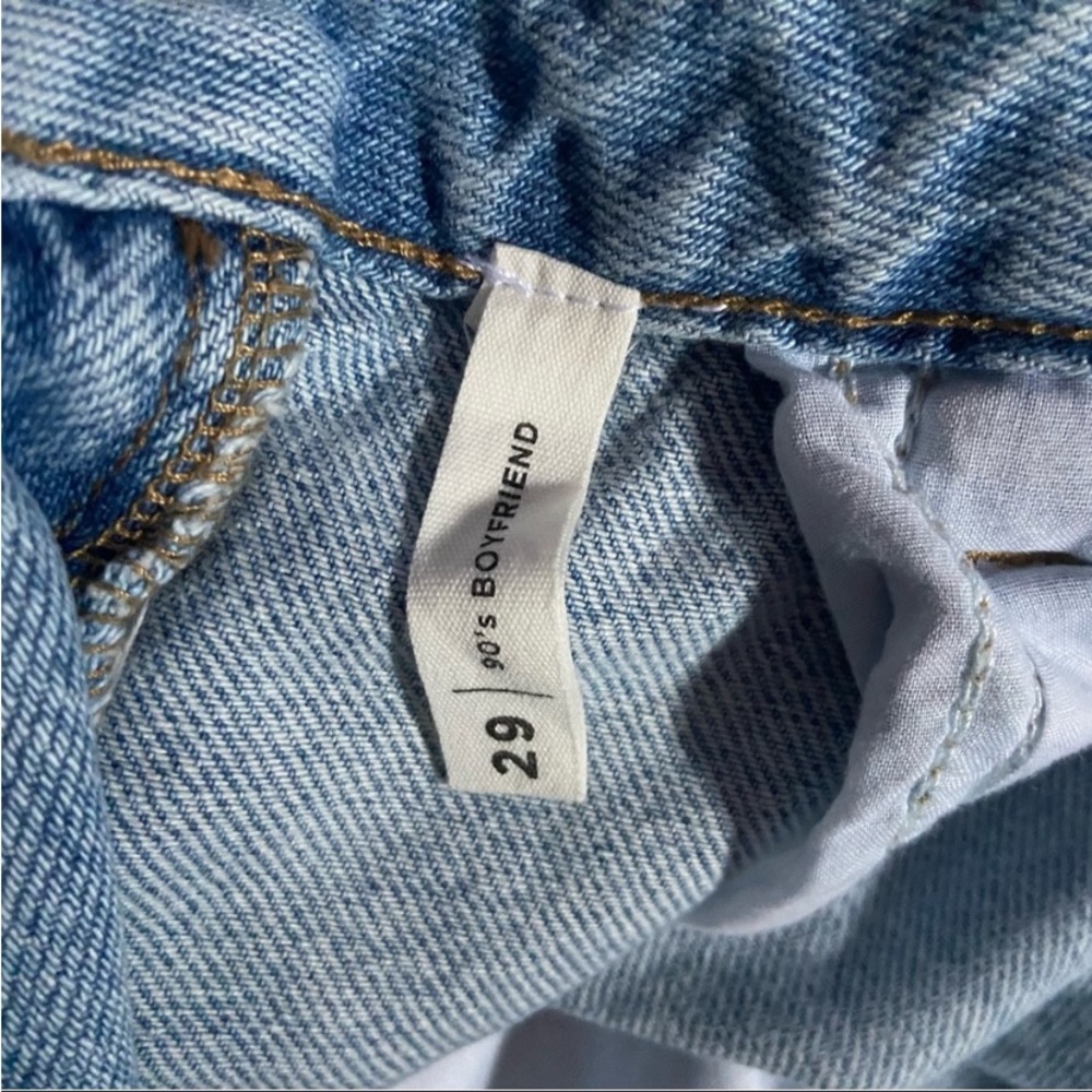 PacSun Light Blue High-Rise Distressed Straight Jeans - Picture 3 of 8